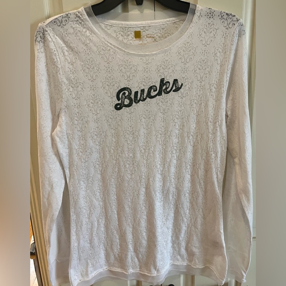 All Sport Couture Milwaukee Bucks Long-sleeve